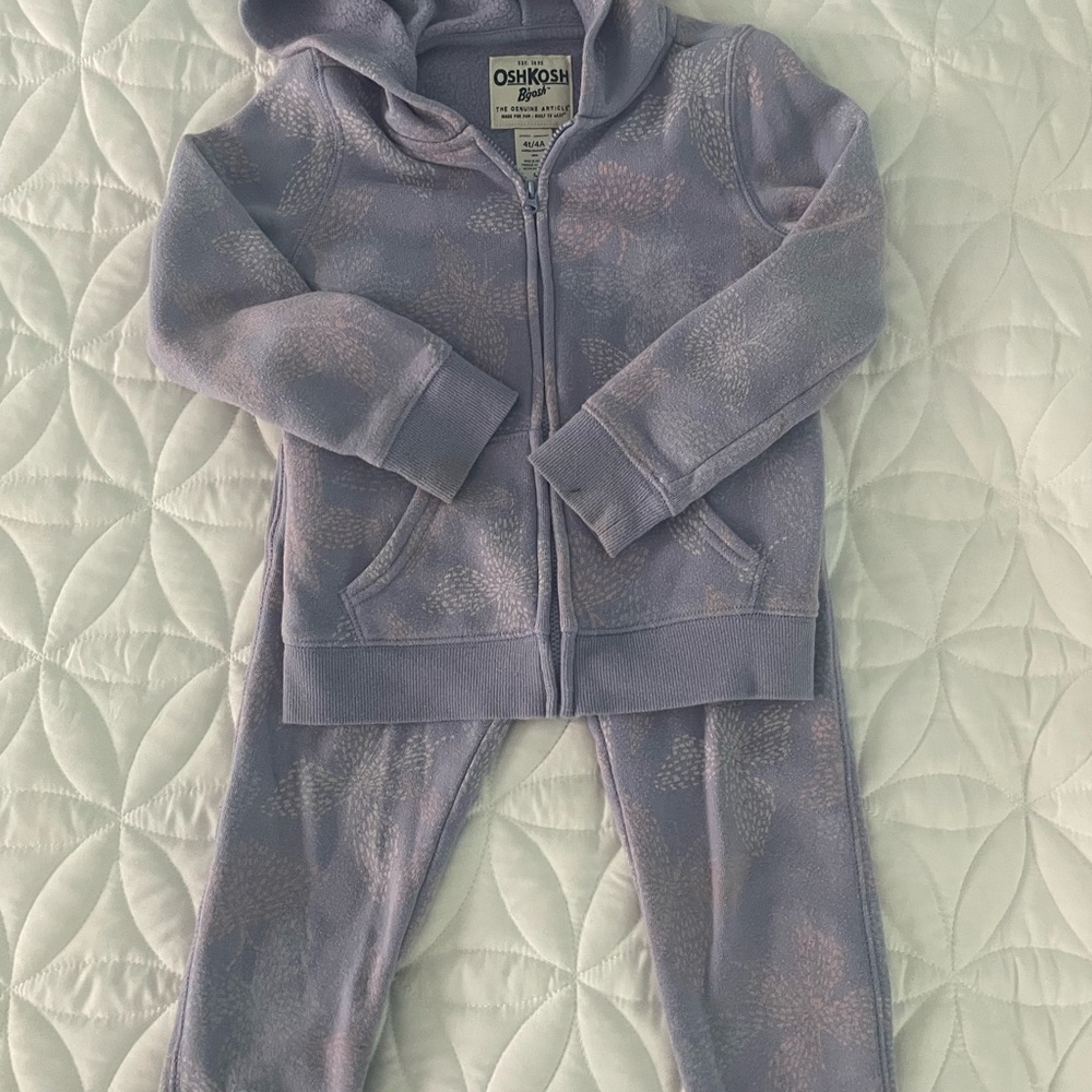 OshKosh Purple Hoodie and Pants Set